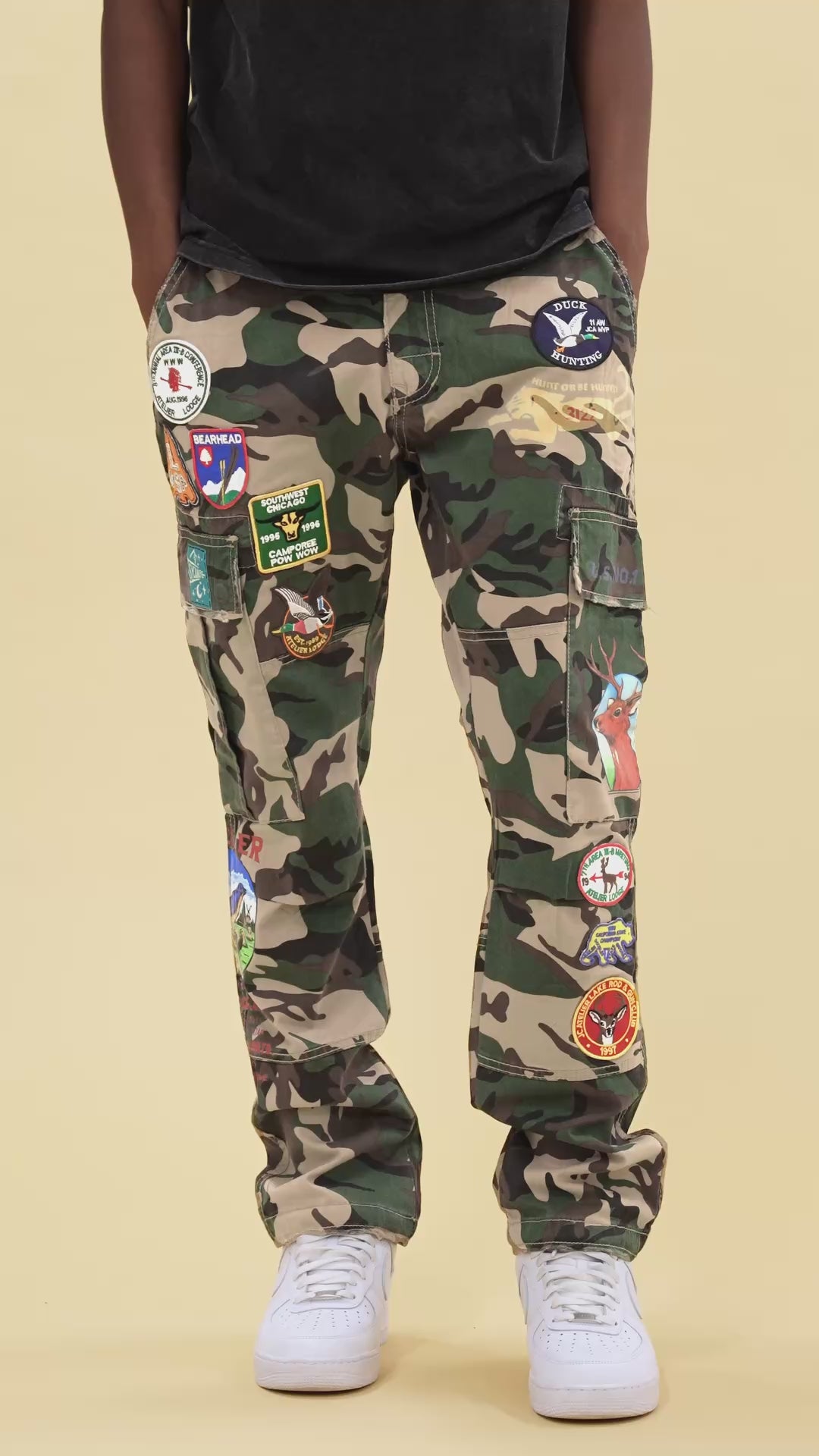 Xavier - Open Season Cargo Pants (Woodland)