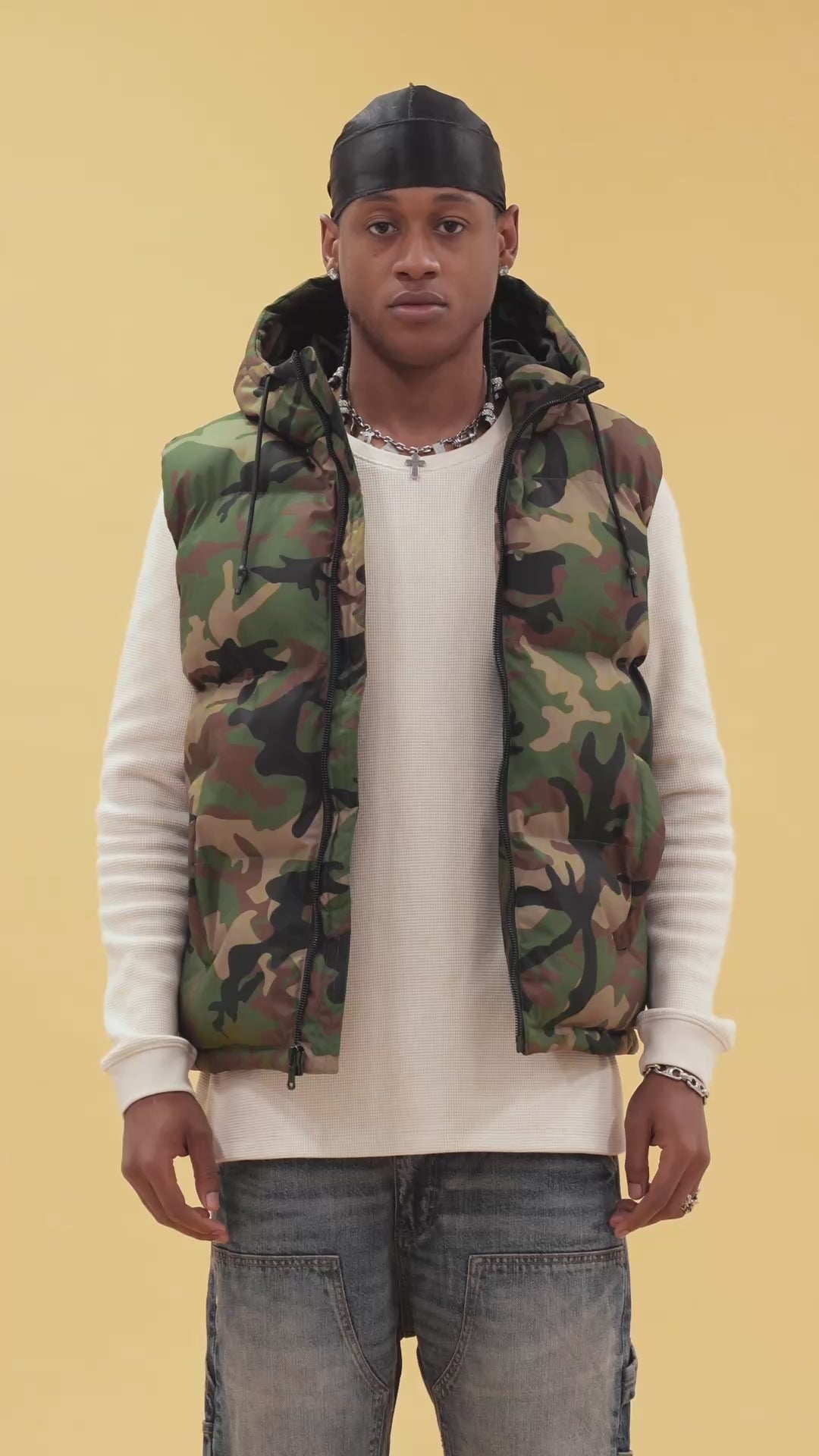East New York Bubble Vest (Vintage Camo)