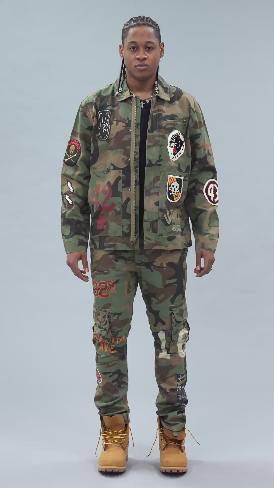 Xavier - Battalion Cargo Pants (Vintage Camo)