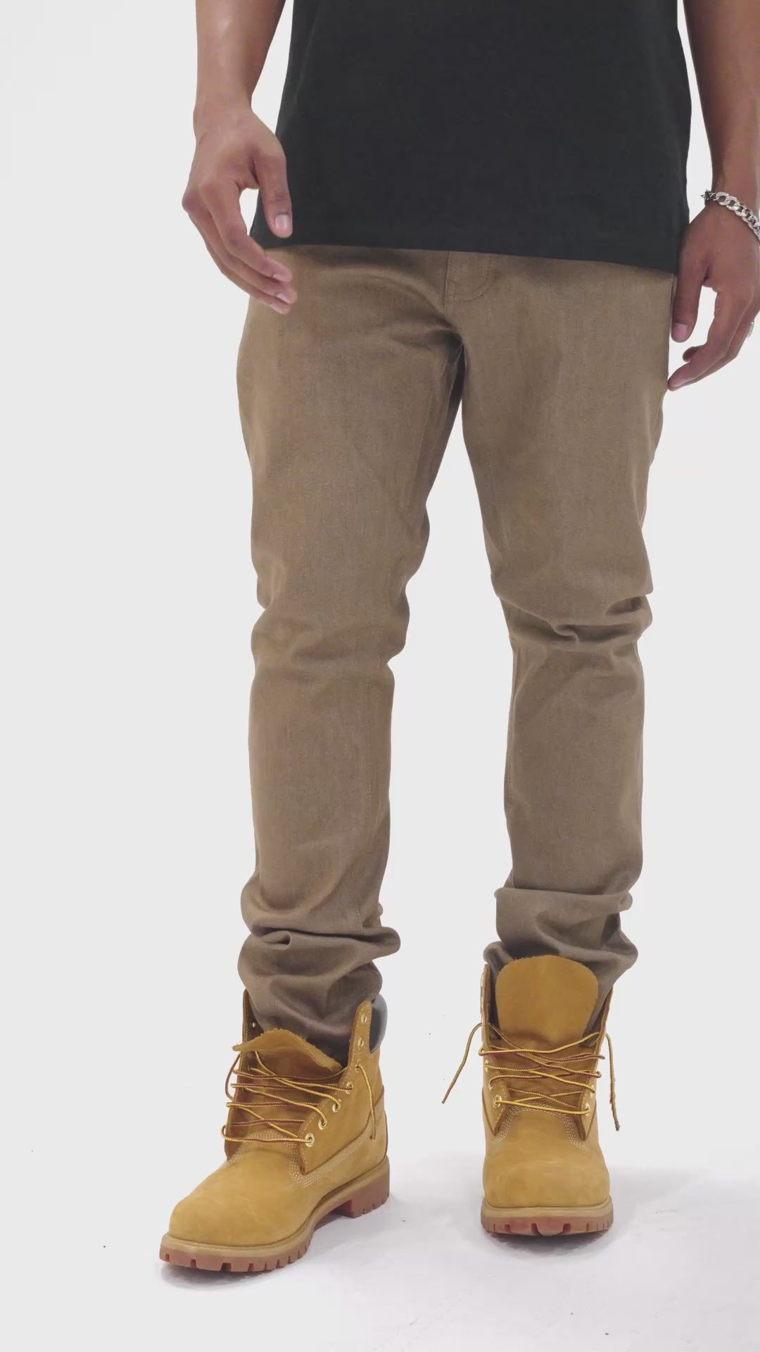 Straight Fit - Upper East Side Denim (Raw Khaki) - Collins Collection