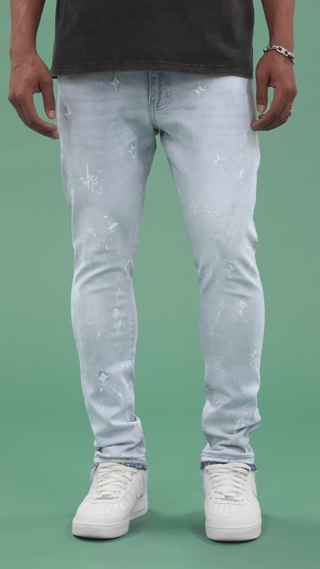 Slim Taper Fit - Nautical Denim (Ice Blue) - Sean Collection