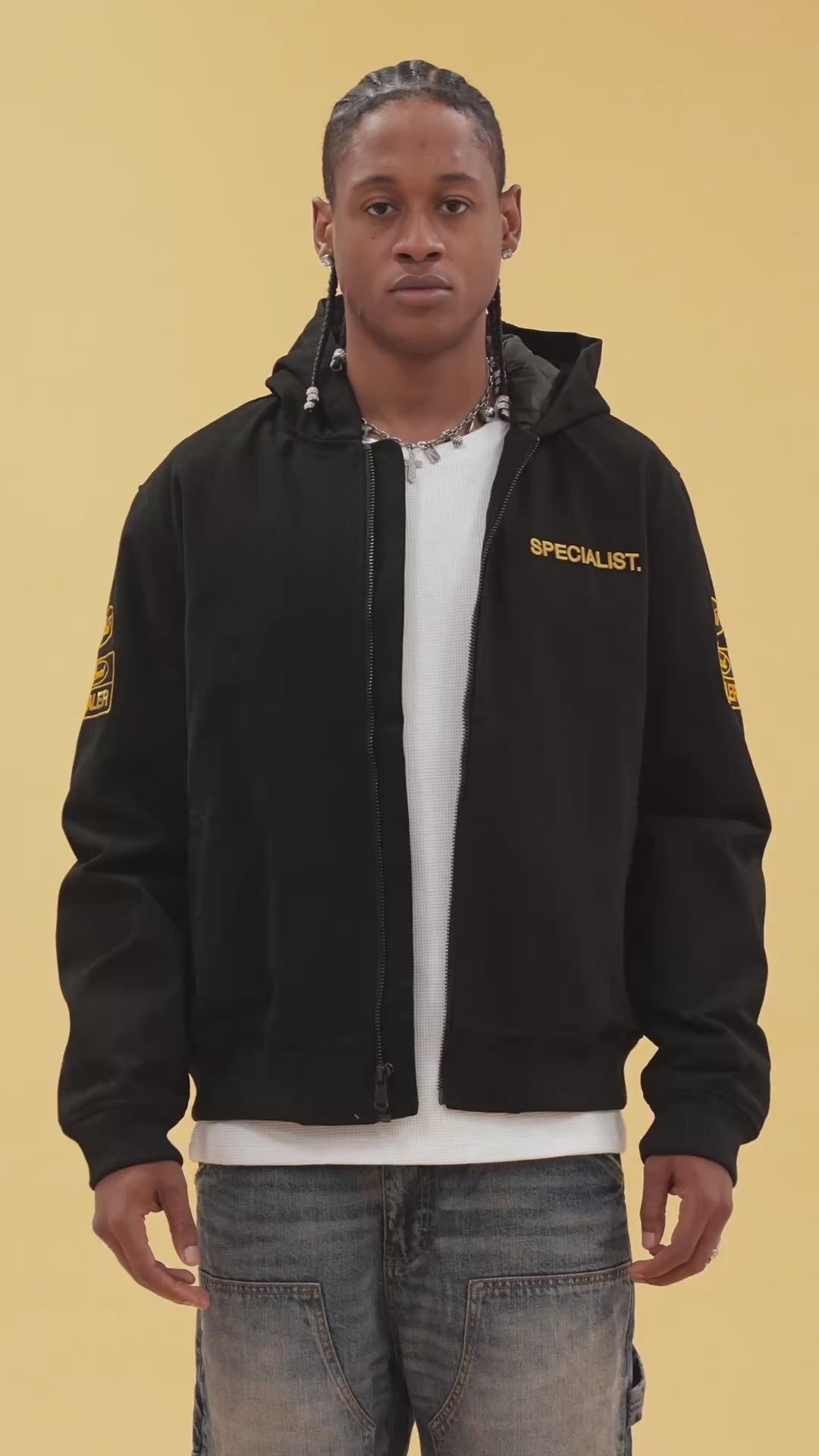 Overnite Re-Up Work Jacket (Black)