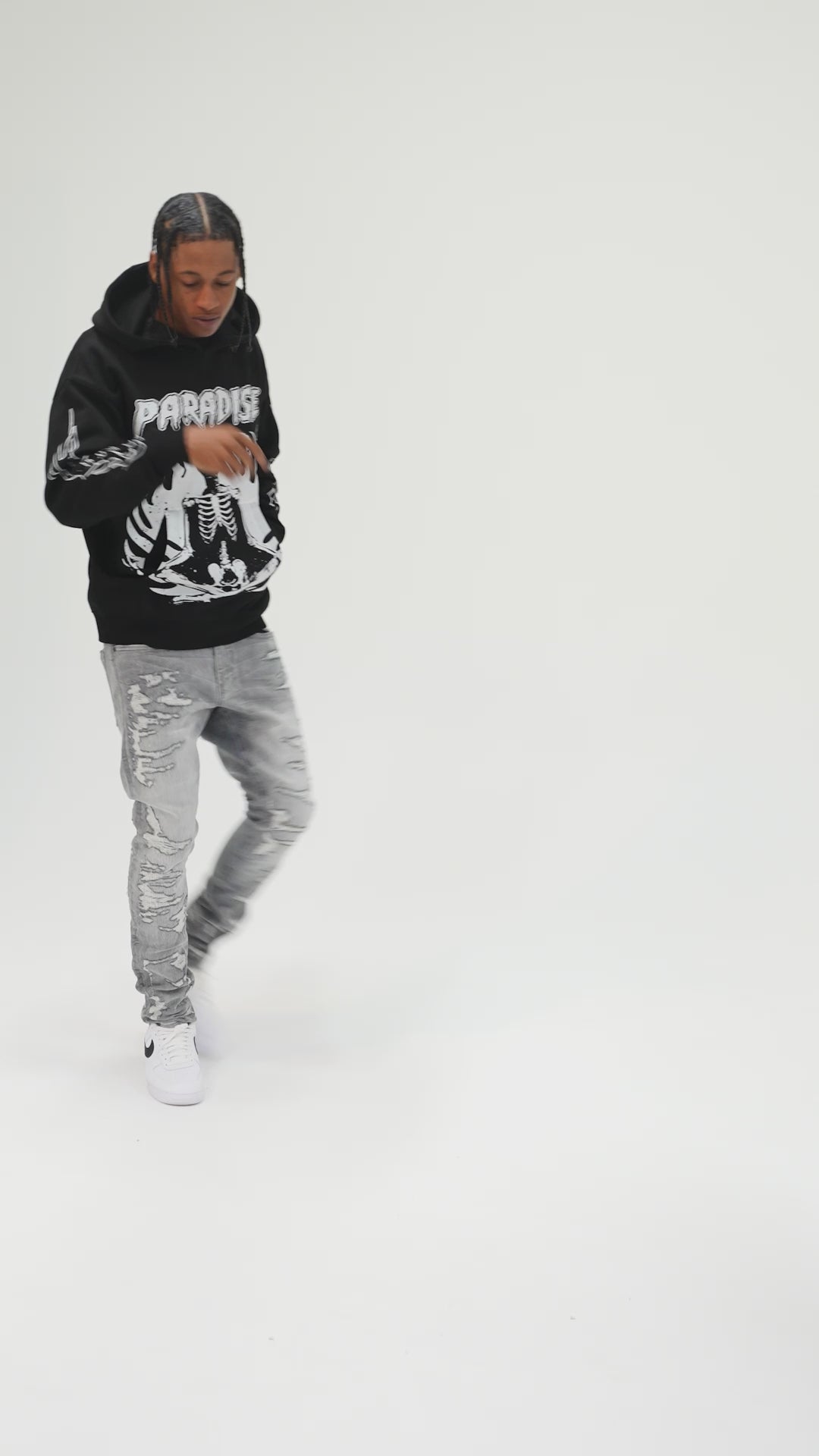 Reincarnation Pullover Hoodie (Black)