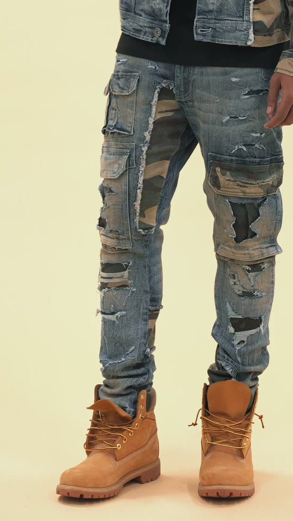 Slim Taper Fit - Devotion Denim (Woodland) - Sean Collection