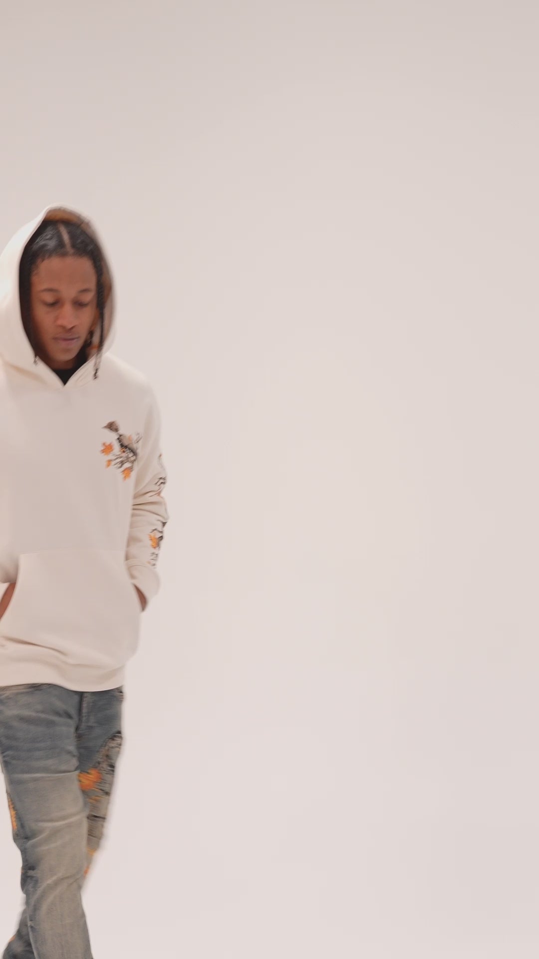 JORDAN CRAIG Aviary Pullover Hoodie パーカー JORDAN CRAIG Aviary Pullover Hoodie In Cream | ShopSimon