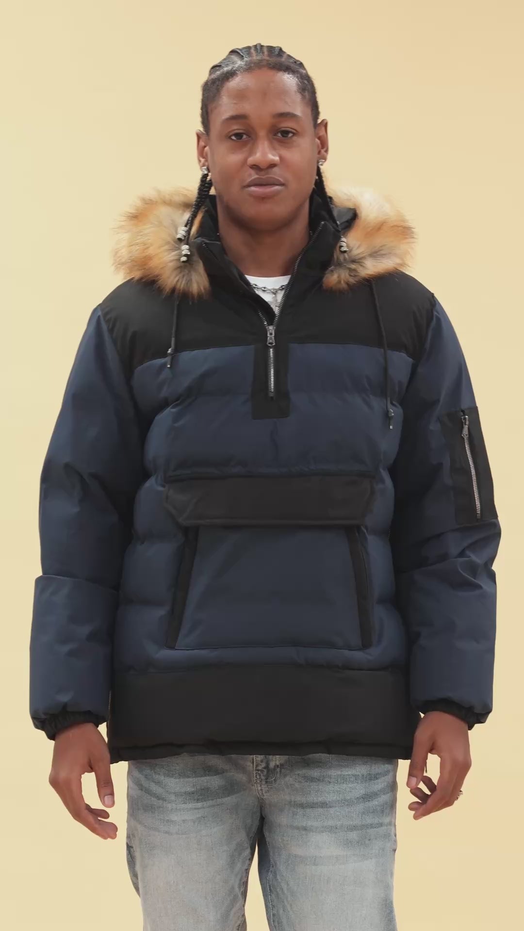 Concord Pullover Anorak (Navy)