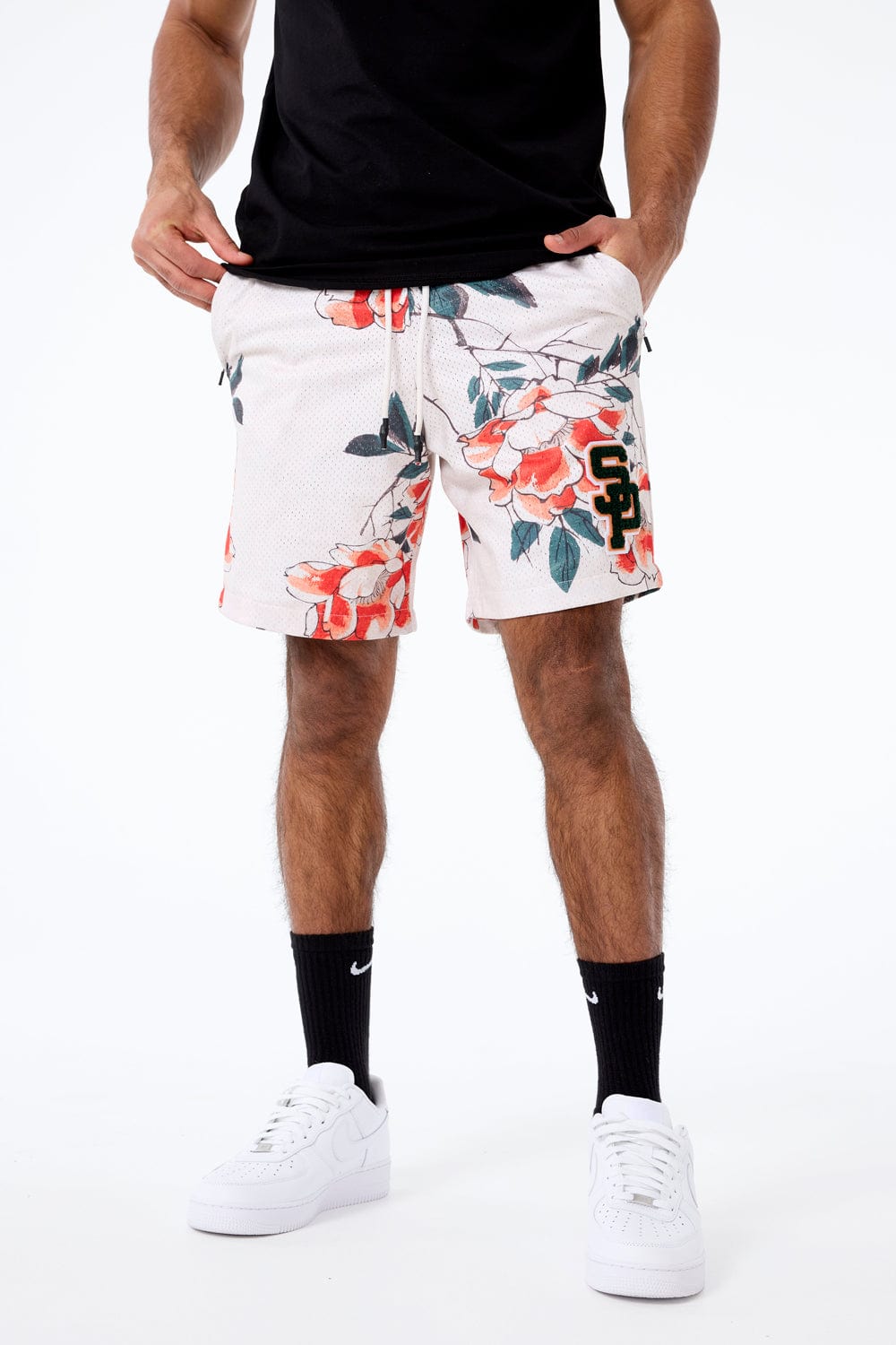 Jordan Craig Retro - Cherry Blossom Mesh Shorts (Stone)