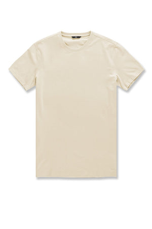 Big Men s Premium Crewneck T Shirt Cream