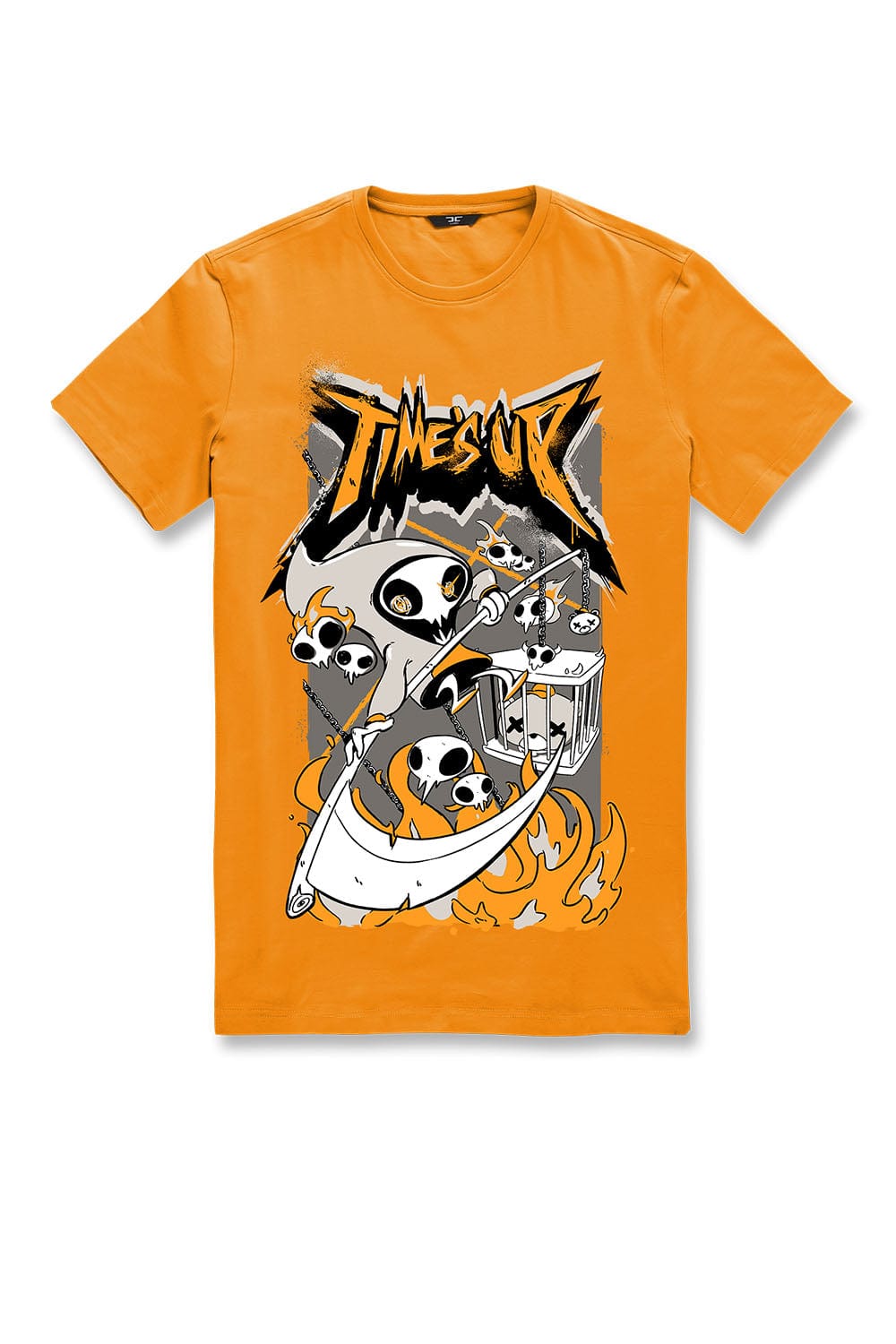 JC Big Men Big Men's Time's Up T-Shirt (Orange) 4XL / Orange
