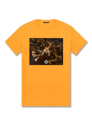 Big Men's Fake Friends T-Shirt (University Gold)