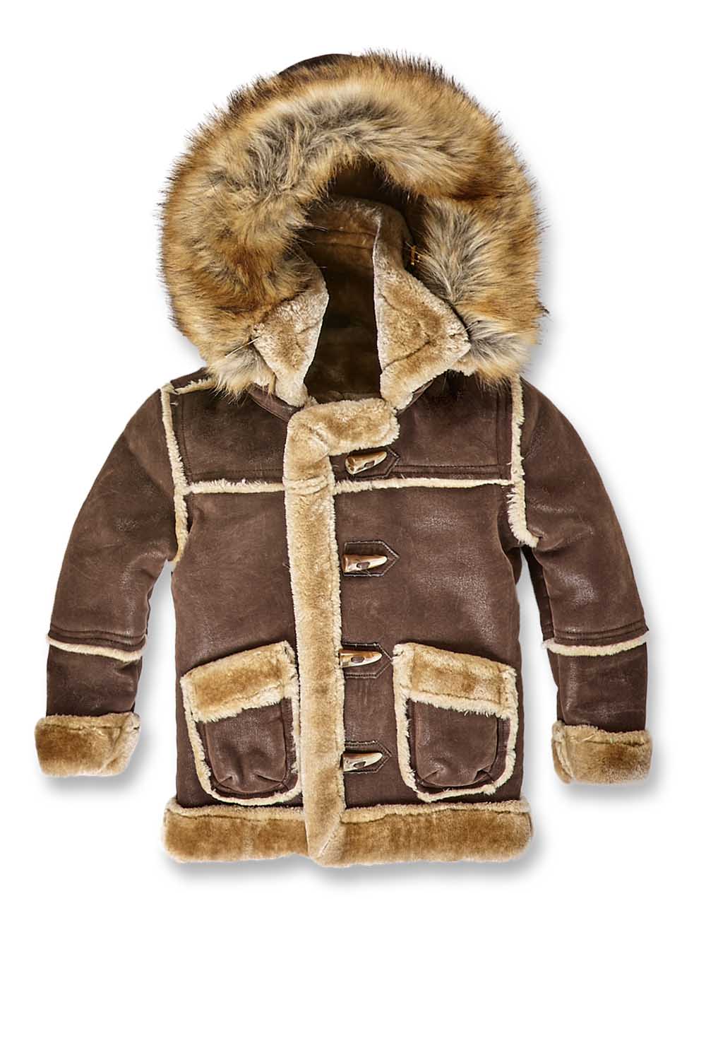 Kids Denali Shearling Jacket (Brown)