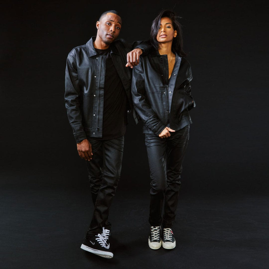Jordan Craig Smooth Criminal Trucker Jacket (Jet Black)