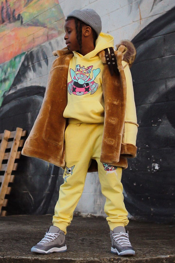 JC Kids Kids Denali Shearling Jacket (Pastel Yellow)