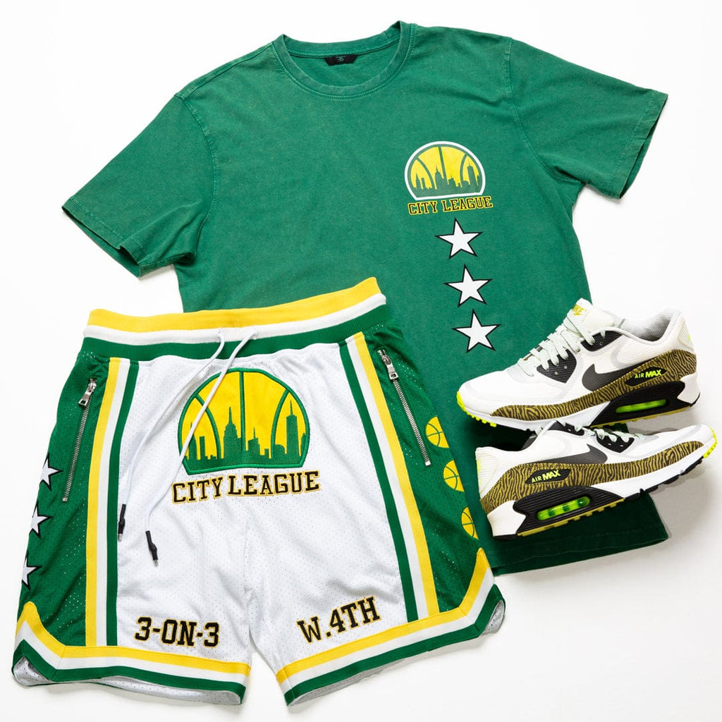 Retro - Emerald City Basketball Shorts (League Green)