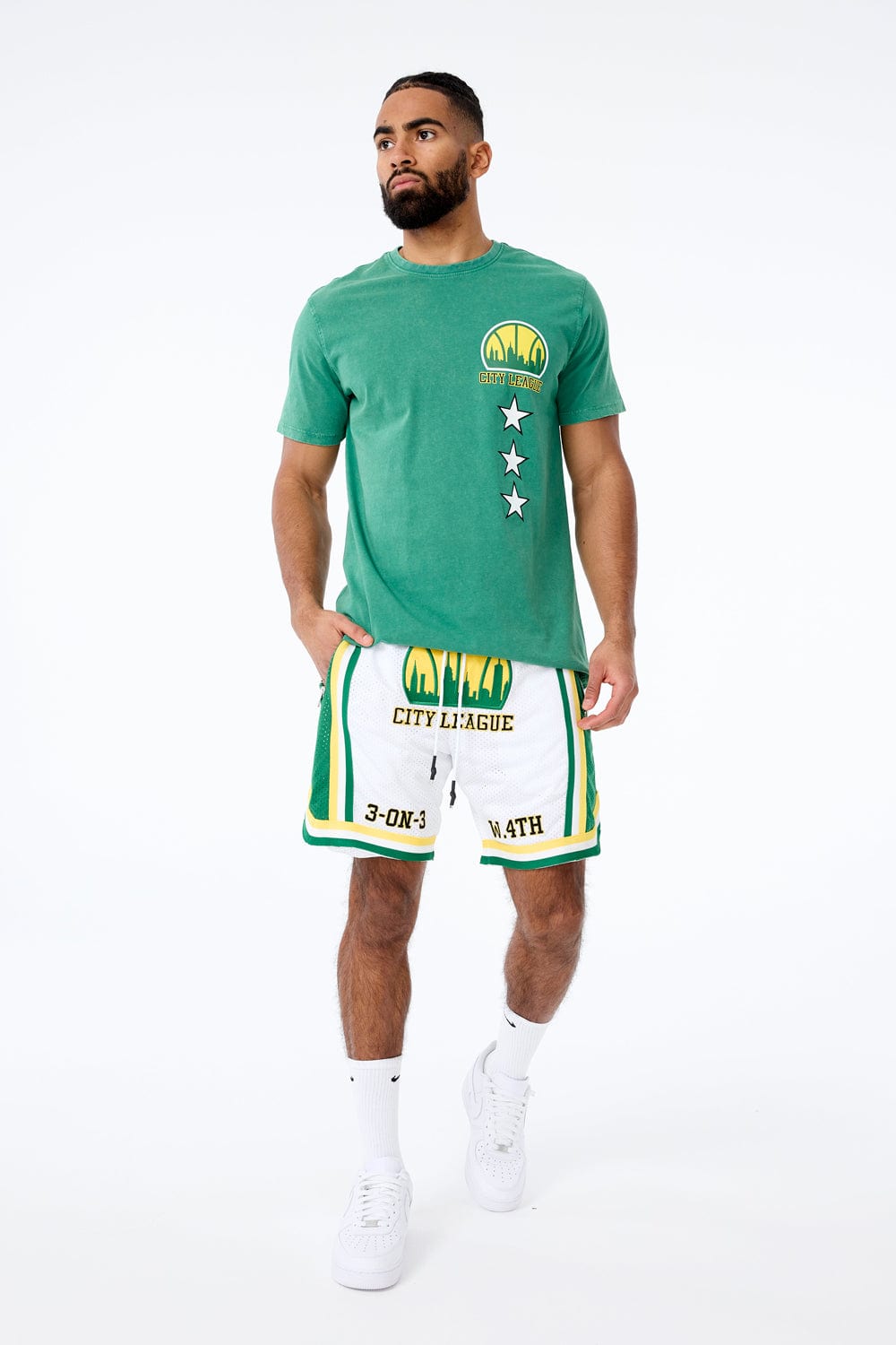 Jordan Craig Retro - Emerald City Basketball Shorts (League Green)