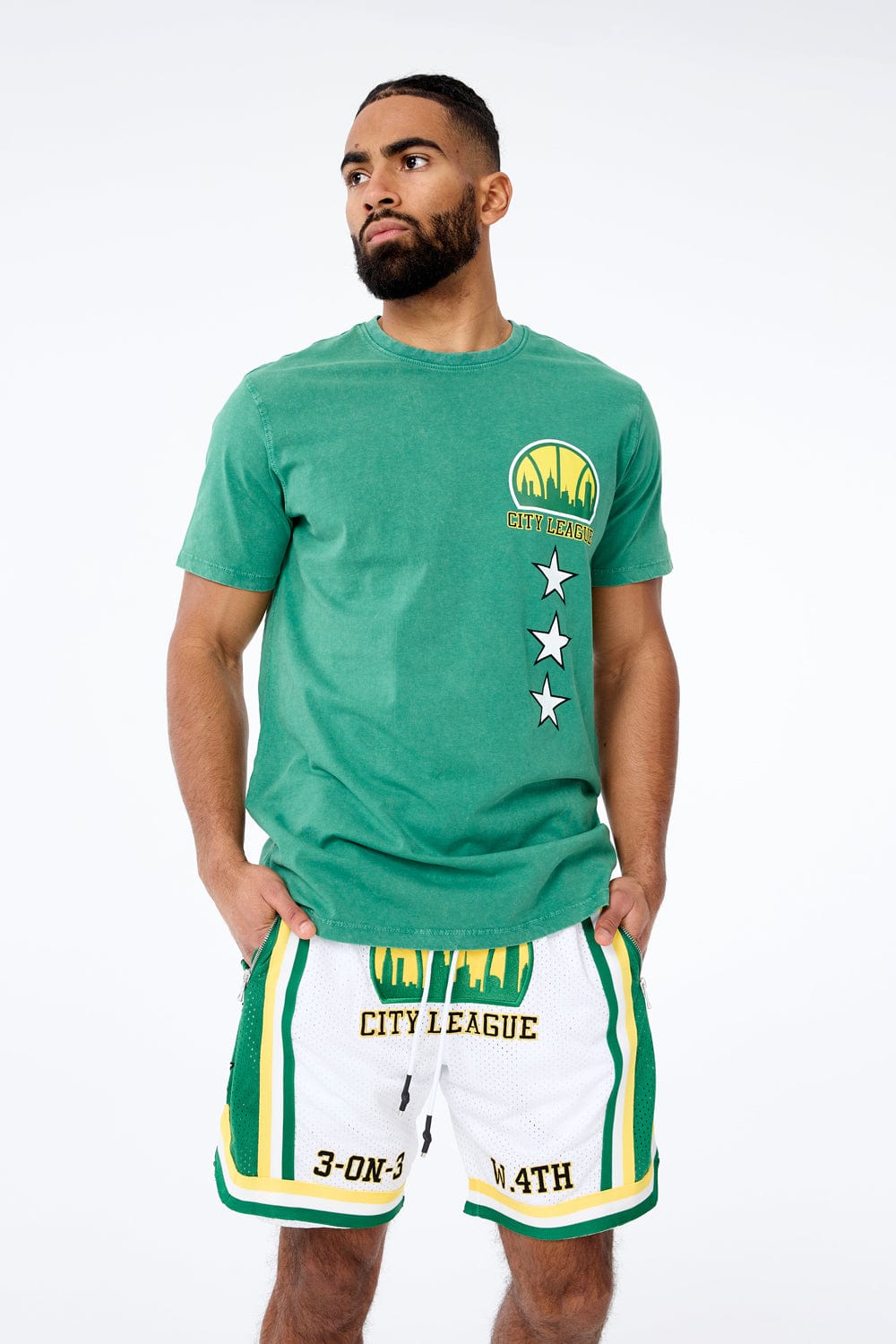 Jordan Craig Retro - Emerald City Basketball Shorts (League Green)