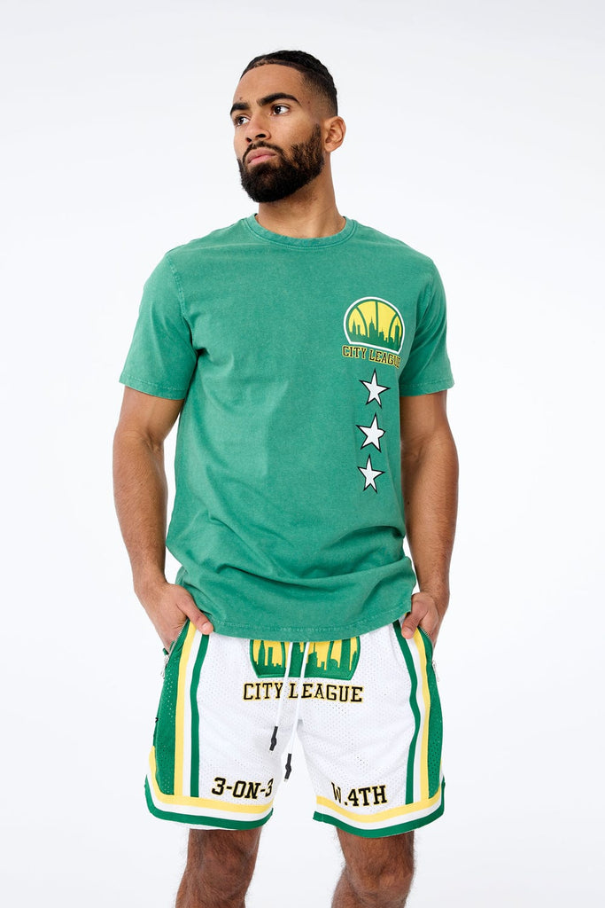 Retro - Emerald City Basketball Shorts (League Green)
