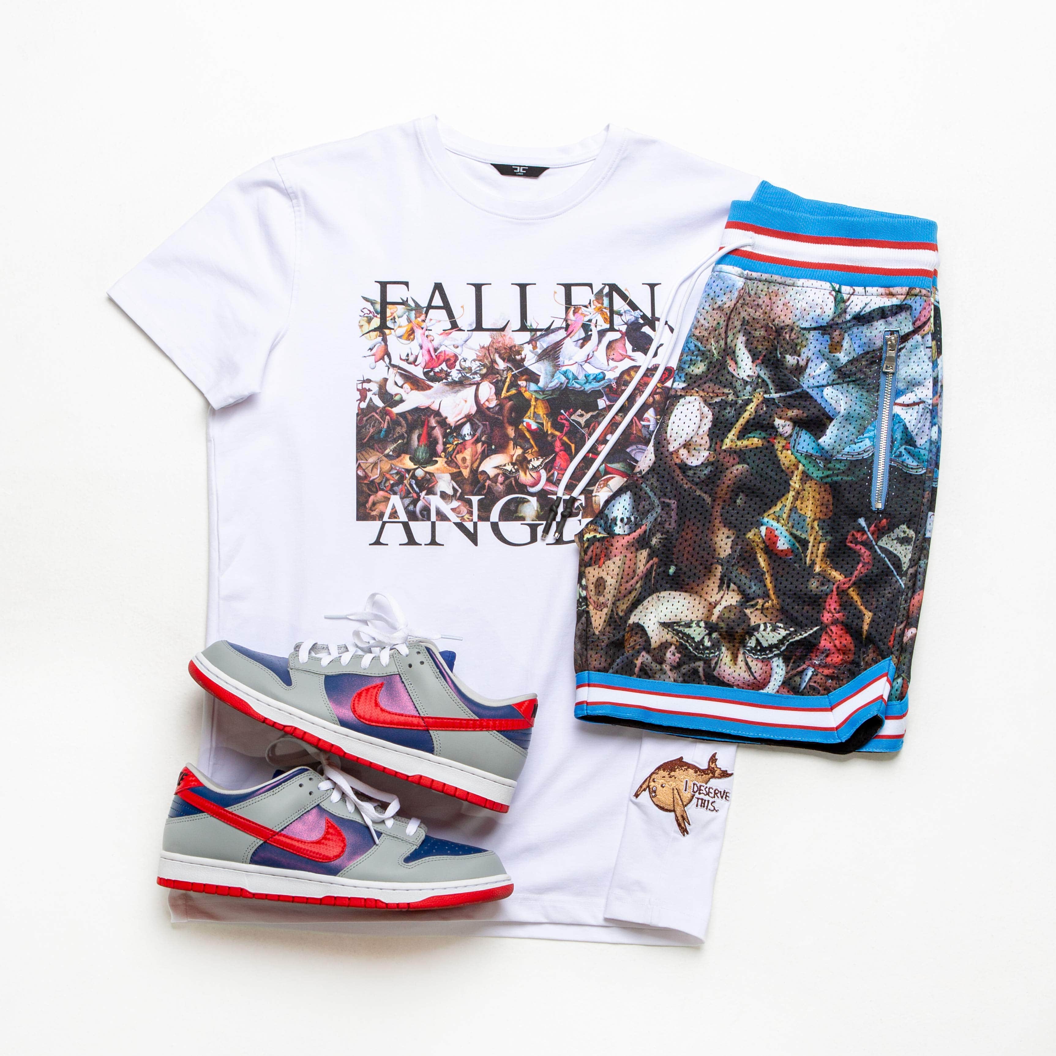 Jordan Craig Fallen Angels Basketball Shorts (Bruegel)