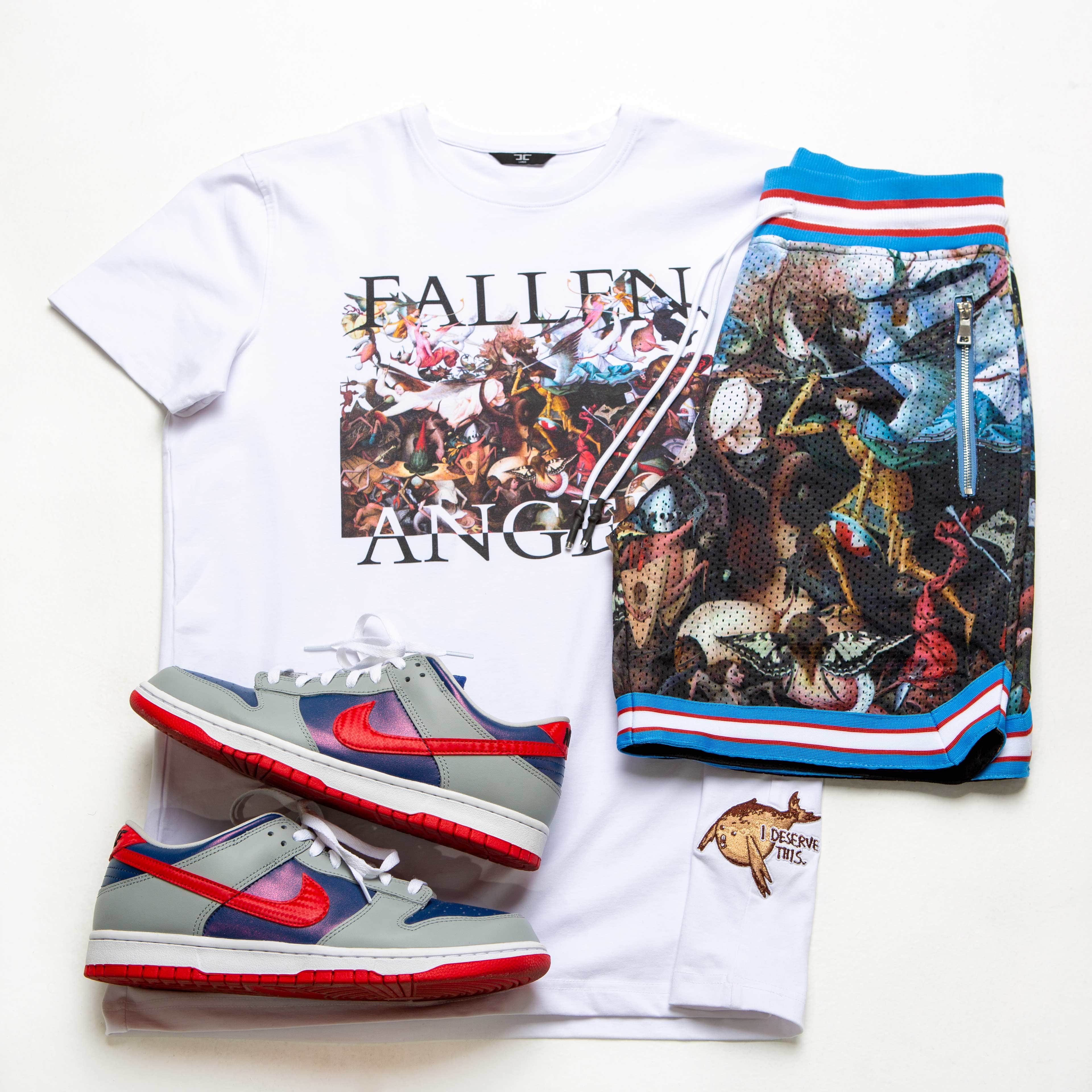 Jordan Craig Fallen Angels Basketball Shorts (Bruegel)