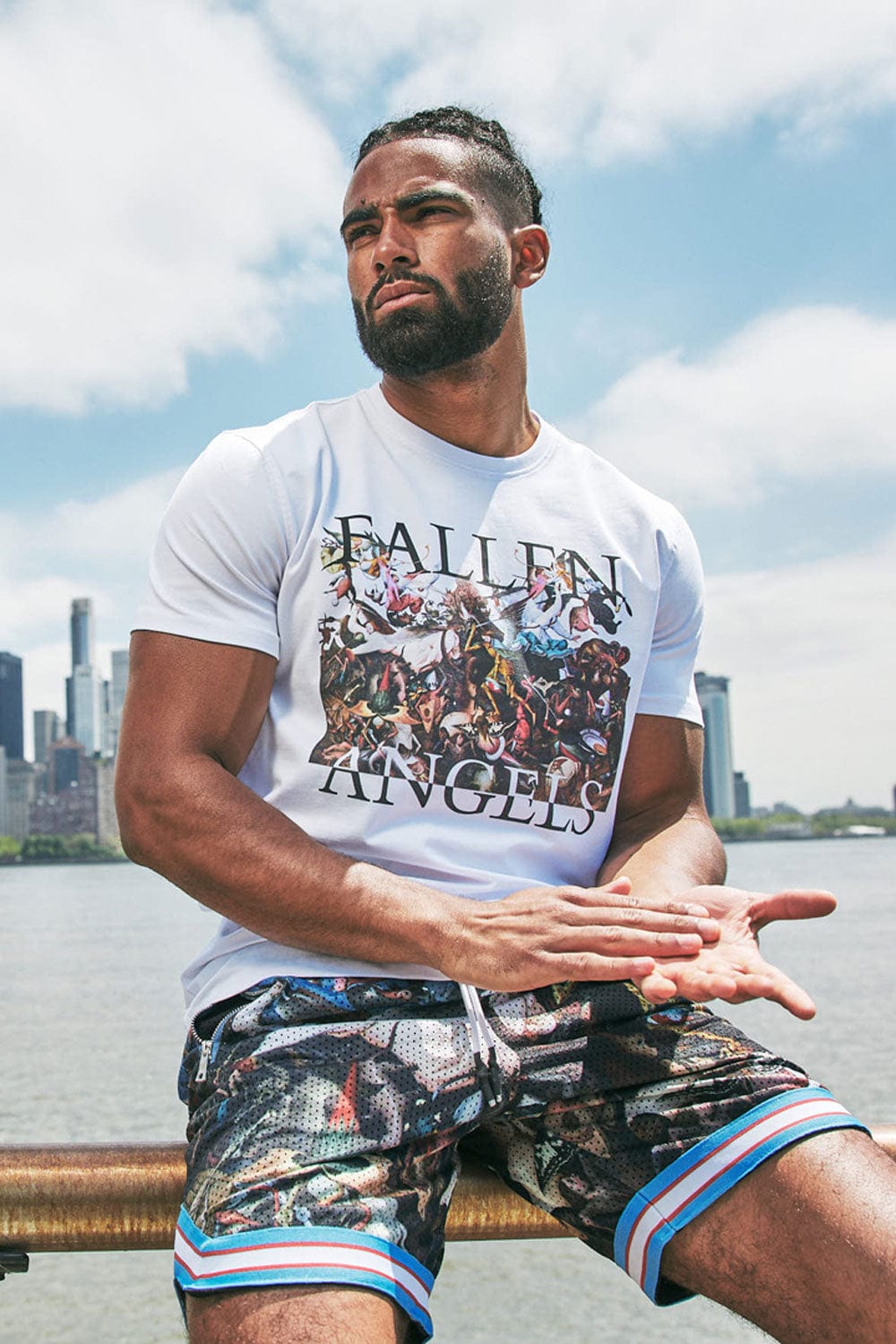 Jordan Craig Fallen Angels Basketball Shorts (Bruegel)