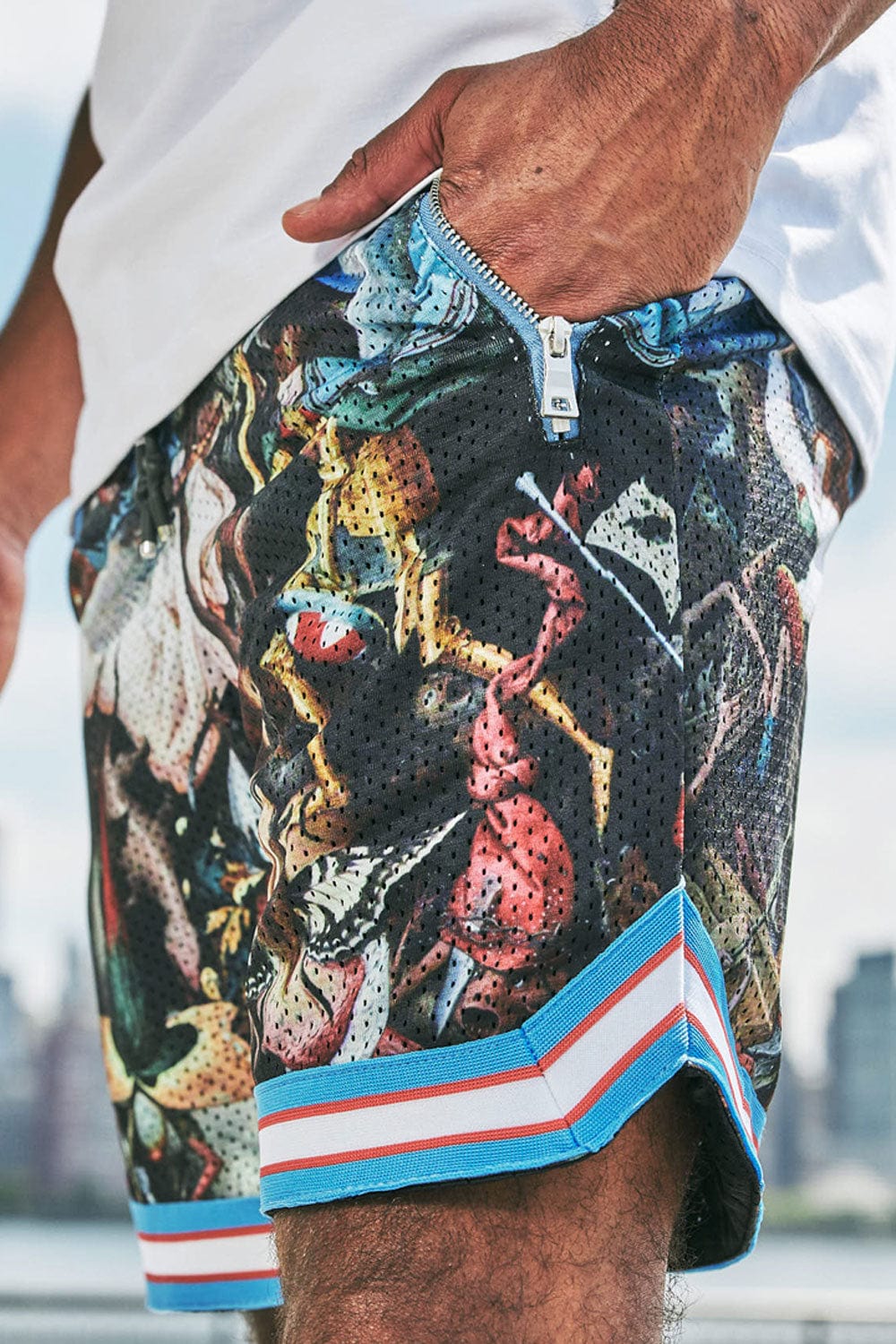 Jordan Craig Fallen Angels Basketball Shorts (Bruegel)