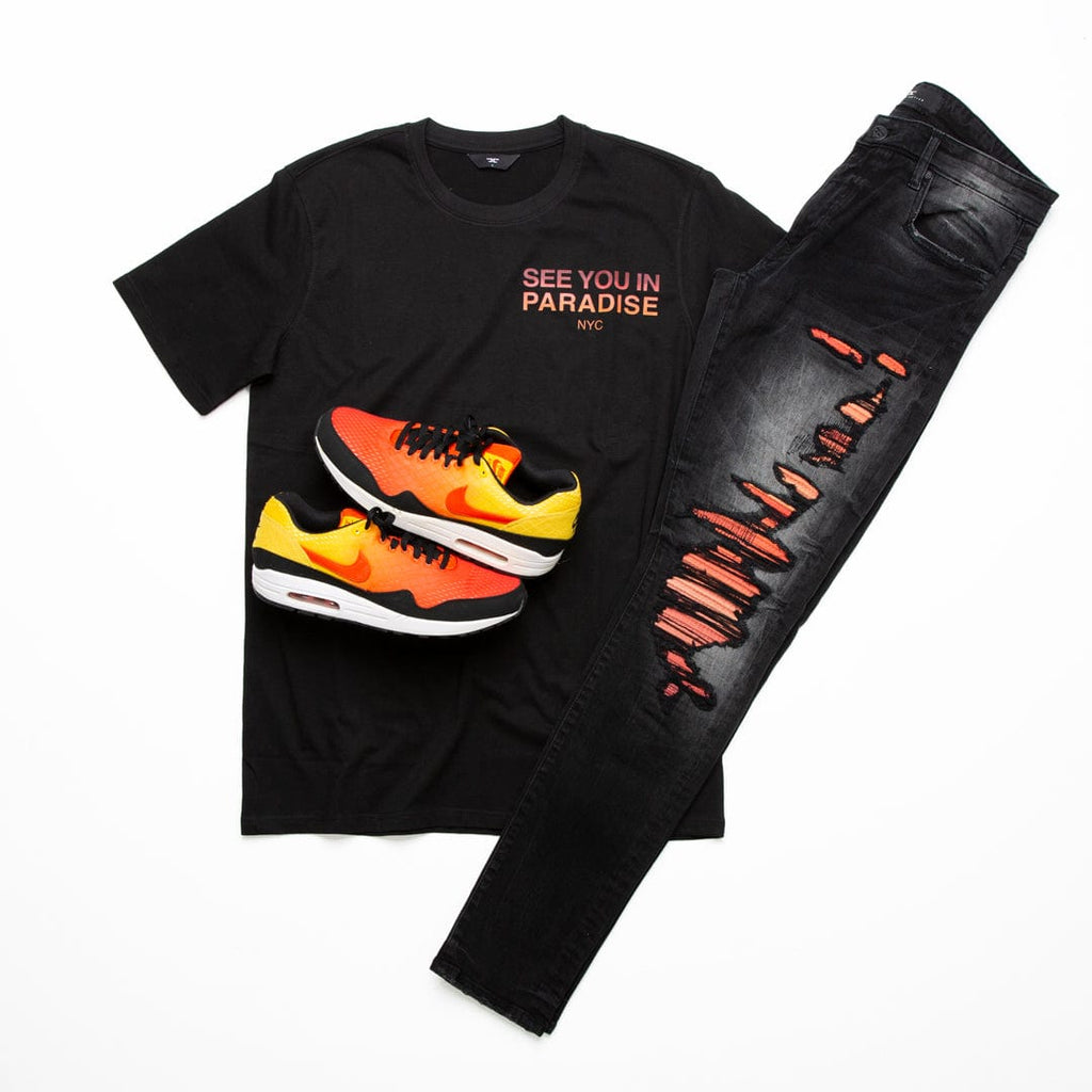 Ross - See You In Paradise Denim (Industrial Black)
