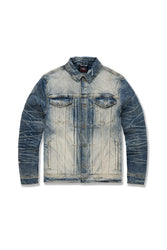 Big Men's Hamilton Denim Trucker Jacket (Lager)