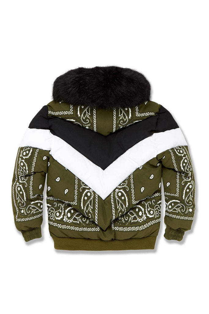 Kids Represent Bomber Jacket (Olive)