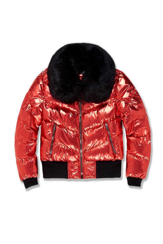 Jordan Craig Women's Flatbush Bomber Jacket S / Metallic Red / AD05