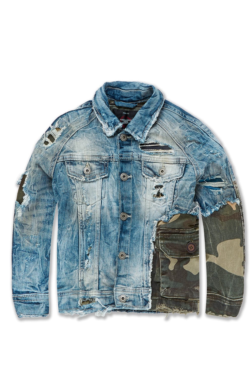 JC Kids Kids Devotion Denim Trucker Jacket (Woodland) 2 / Woodland / BA