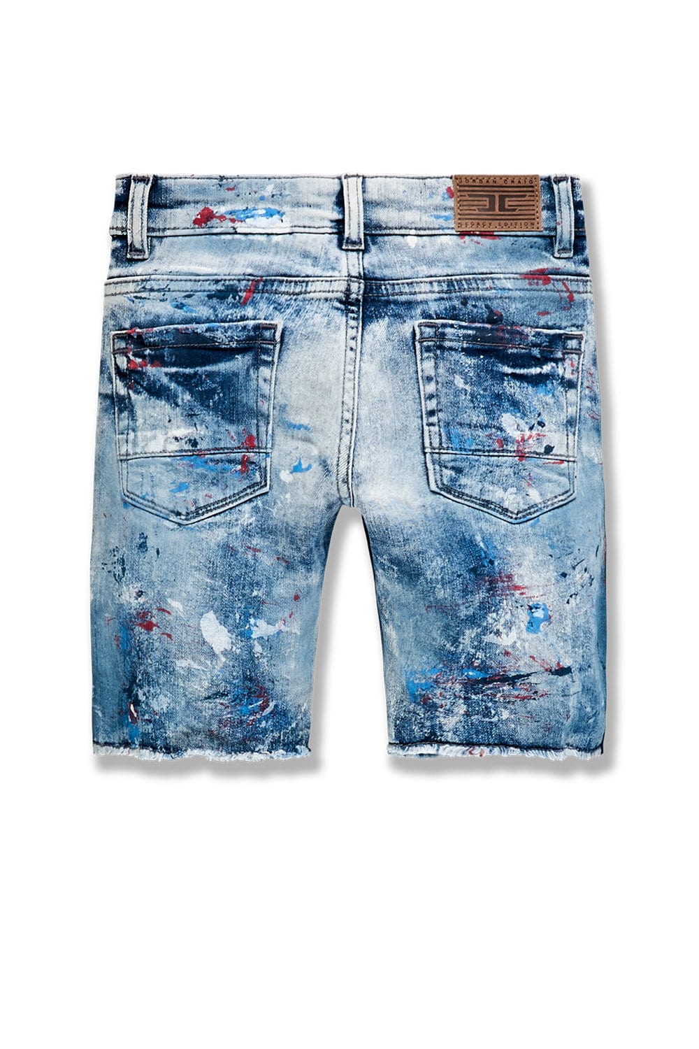 JC Kids Kids Summertime Striped Denim Shorts (Paris)