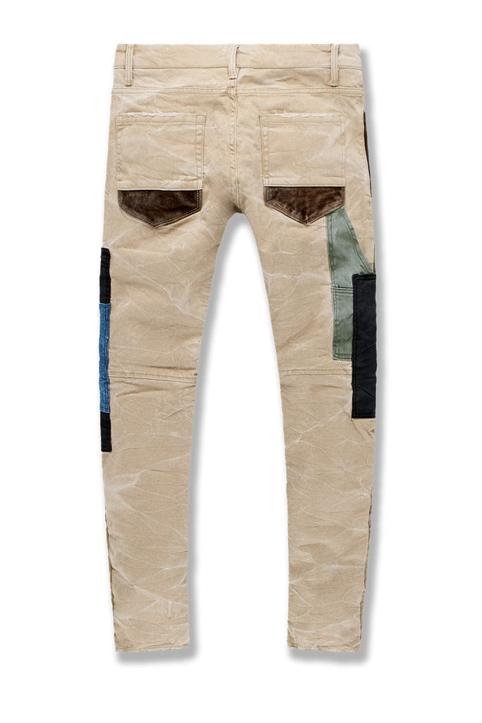 Big Men's Aaron Patchwork Pants (Oxford Tan)