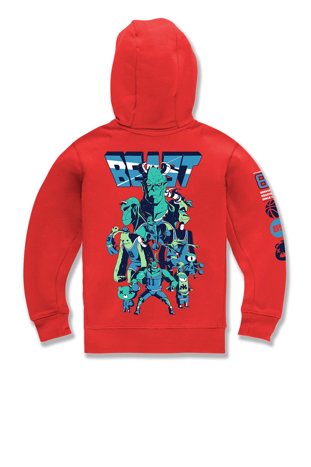 JC Kids Kids Beast Pullover Hoodie (Red)