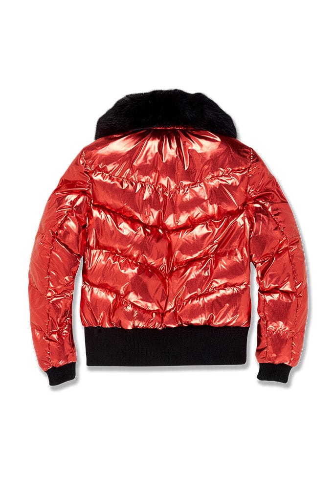 Jordan Craig Women's Flatbush Bomber Jacket (Metallic Red)