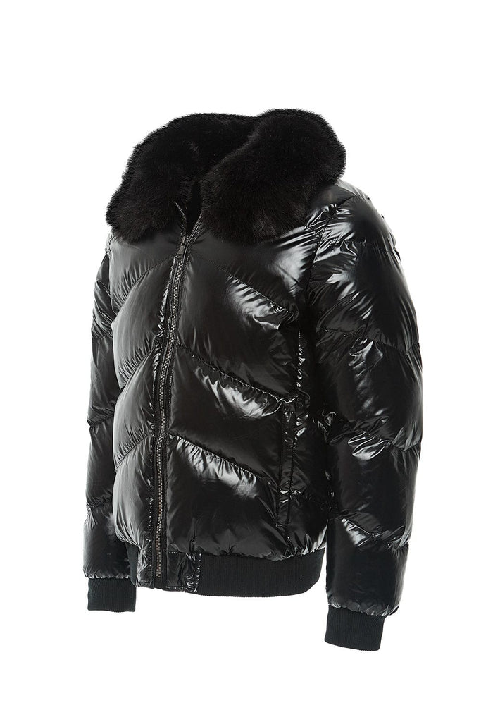 Lenox Nylon Puffer Jacket (Black)