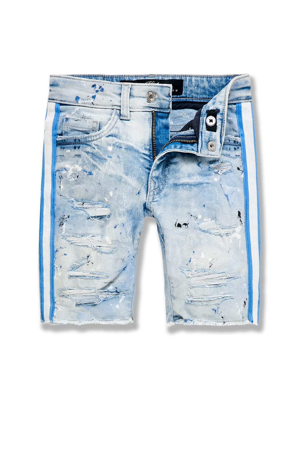 JC Kids Kids Odyssey Striped Denim Shorts (Name Your Price) Ice Blue / 2