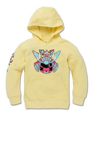 Kids Invincible Plush Pullover Hoodie (Pale Yellow)