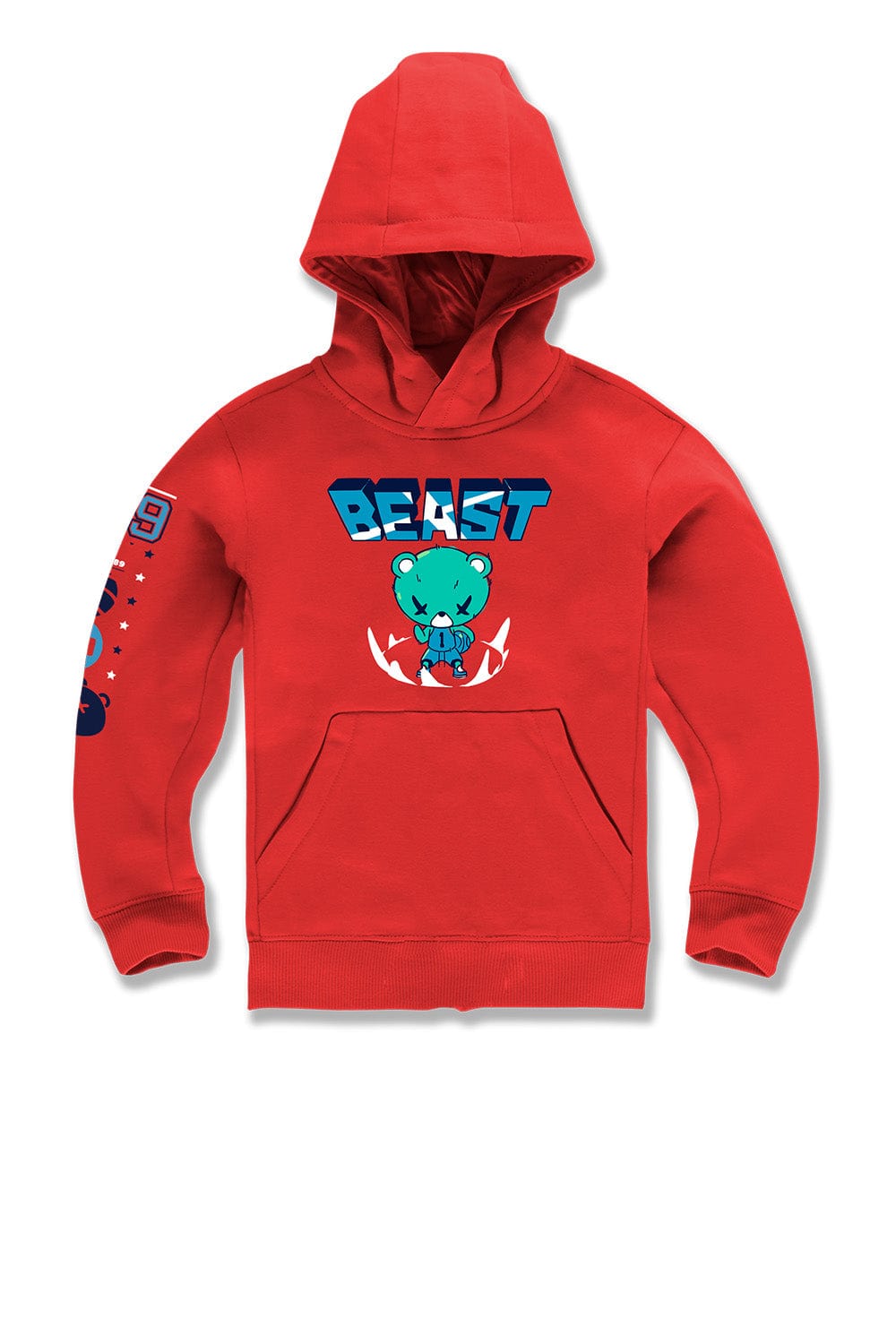 JC Kids Kids Beast Pullover Hoodie (Red) 2 / Red / BB5