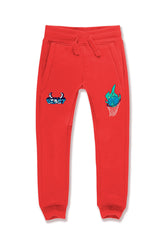 Kids Beast Jogger Sweatpants (Red)