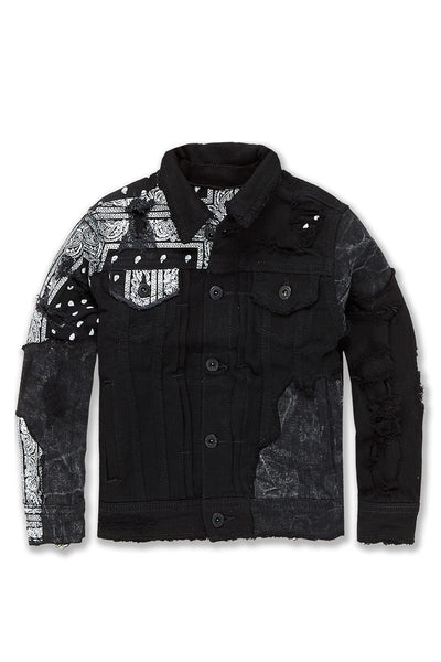 ジャケット・アウター MLVINCE/ paisley jacquard trucker jacket MLVINCE paisley jacquard trucker jacket