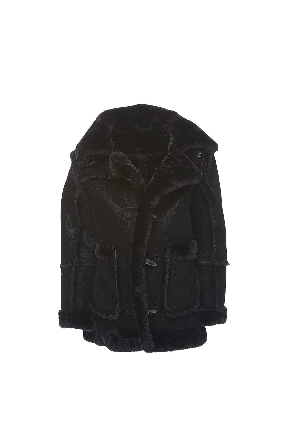 Kids Denali Shearling Jacket Black