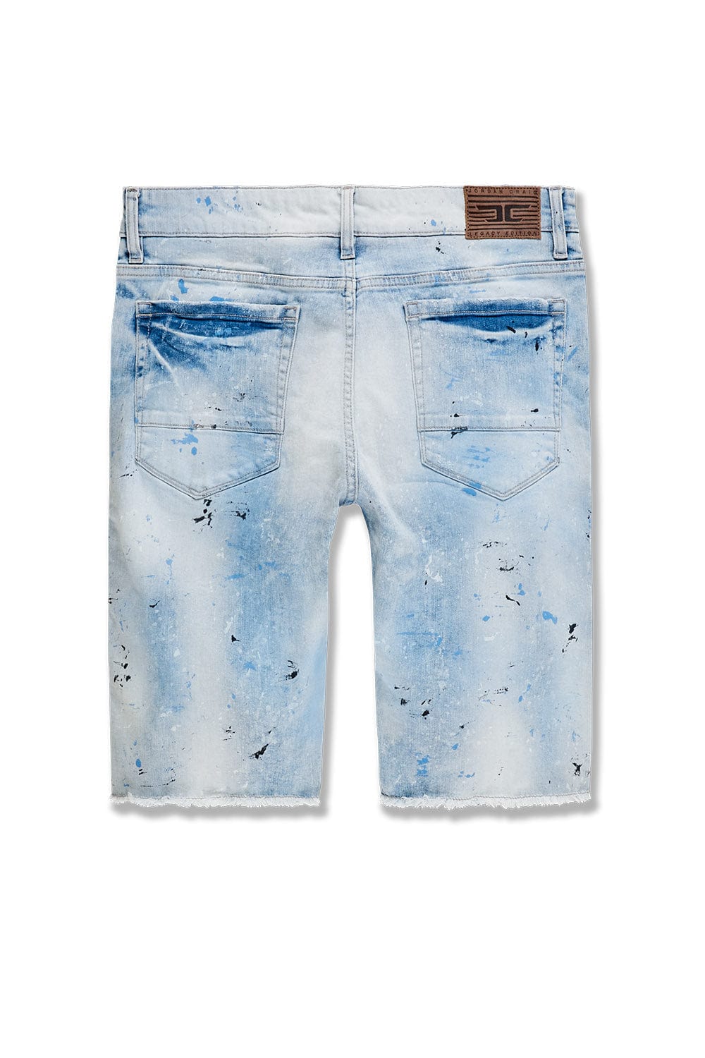 Big mens denim best sale shorts