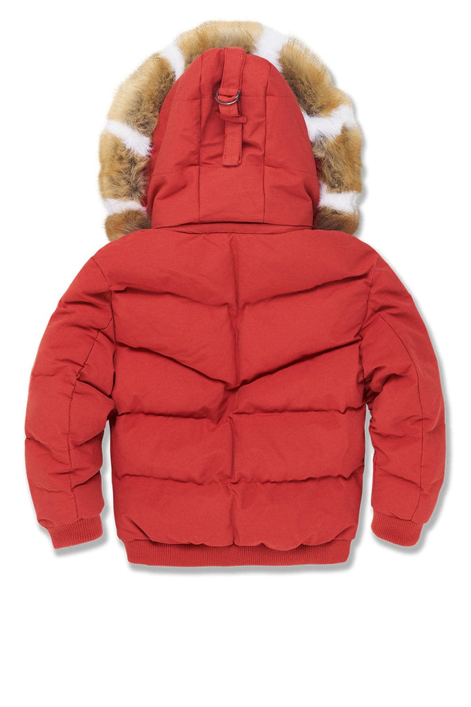 Kids Hollis Bomber Jacket (Red)