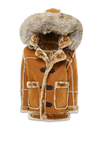 Kids Denali Shearling Jacket Cognac 12 JC Kids