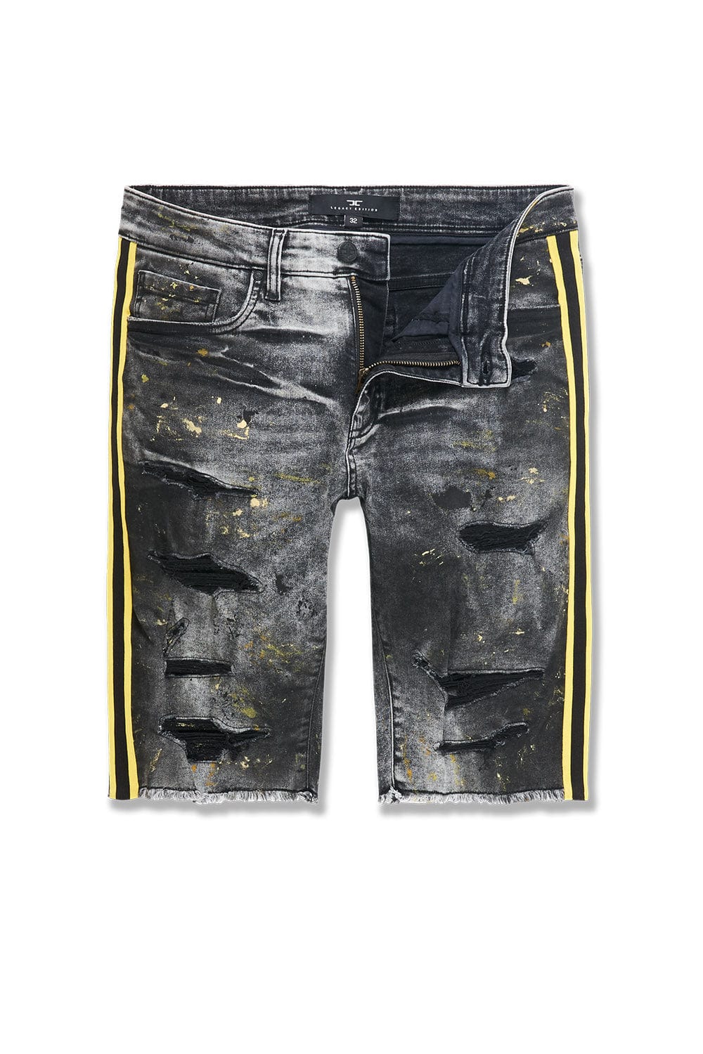 JC Big Men Big Men's Time's Up Denim Shorts 44 / Black / AC14