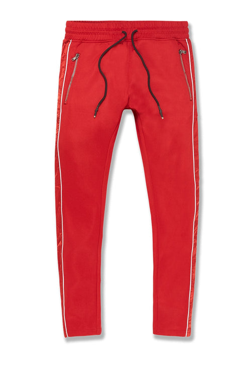 A- Stacked Track Pants (Red/Yellow) – Everich Streetwear