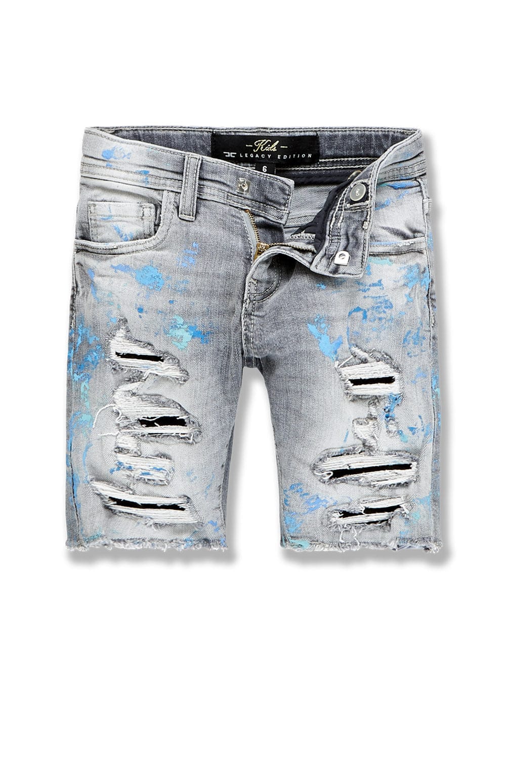 JC Kids Kids Vengeance Denim Shorts (Blue Wave) 2 / Blue Wave / AB03