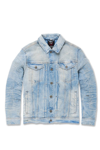 Big Men's Bayside Denim Trucker Jacket (Iced Lager)