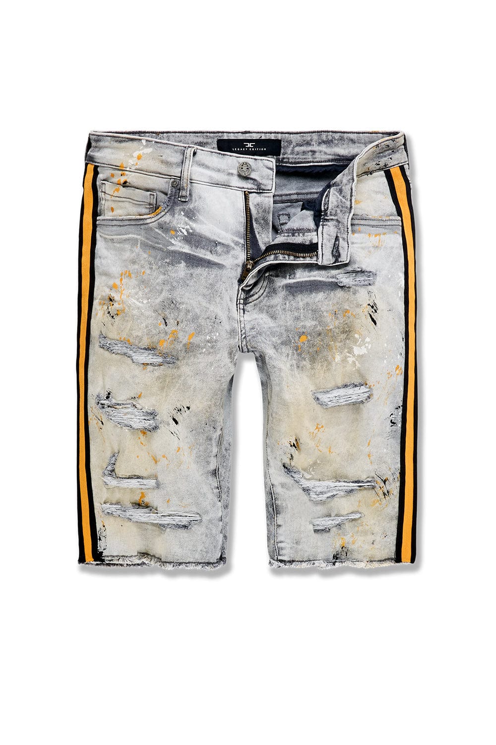 JC Big Men Big Men's Time's Up Denim Shorts (Cement Wash) 44 / Cement Wash / CAD08