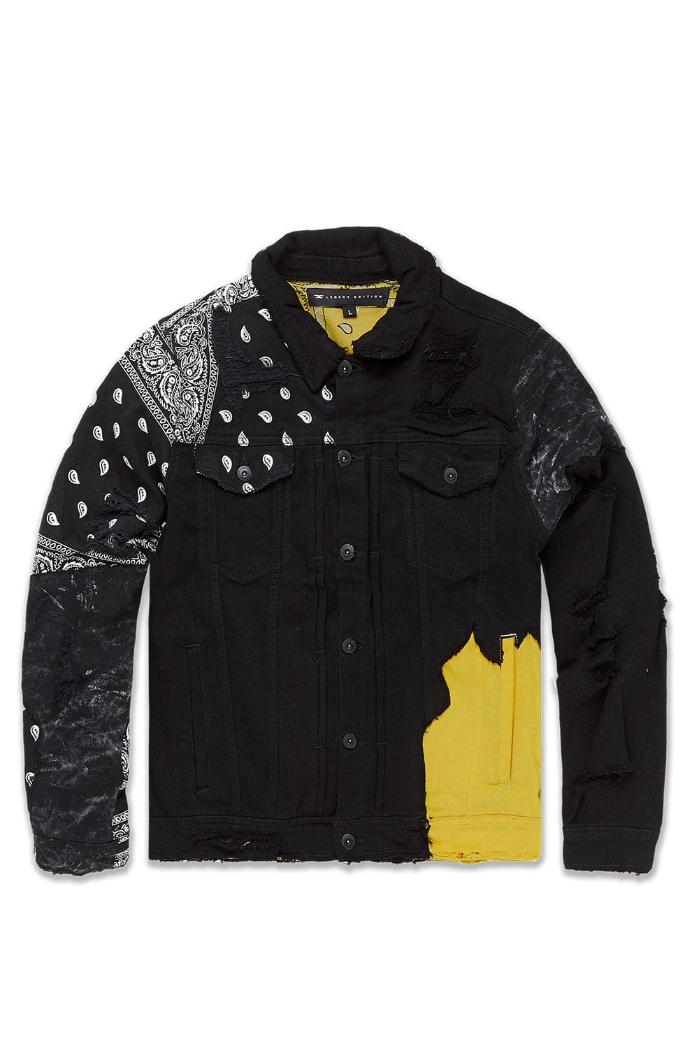 4xl black denim jacket best sale